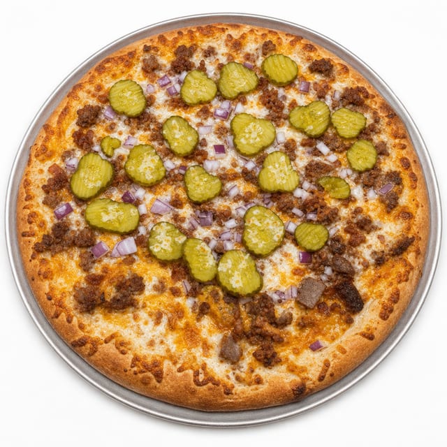 Bacon Cheeseburger Pizza.
