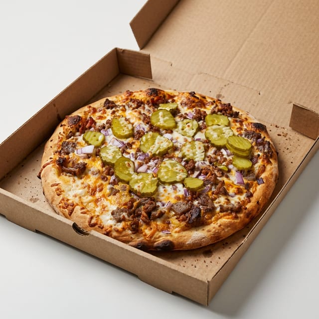 Bacon Cheeseburger Pizza.